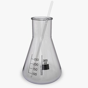 laboratory container flask 3d max