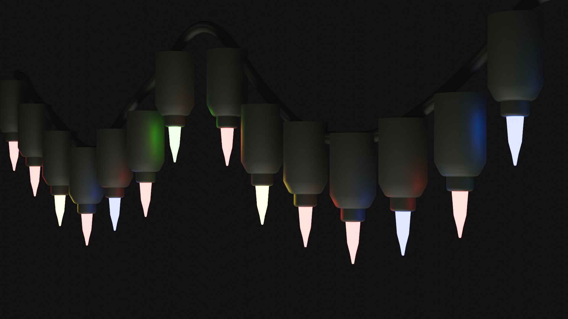 Christmas lights 3D model - TurboSquid 2154787