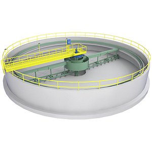 Circular Treatment Plant Low Poly Game 2