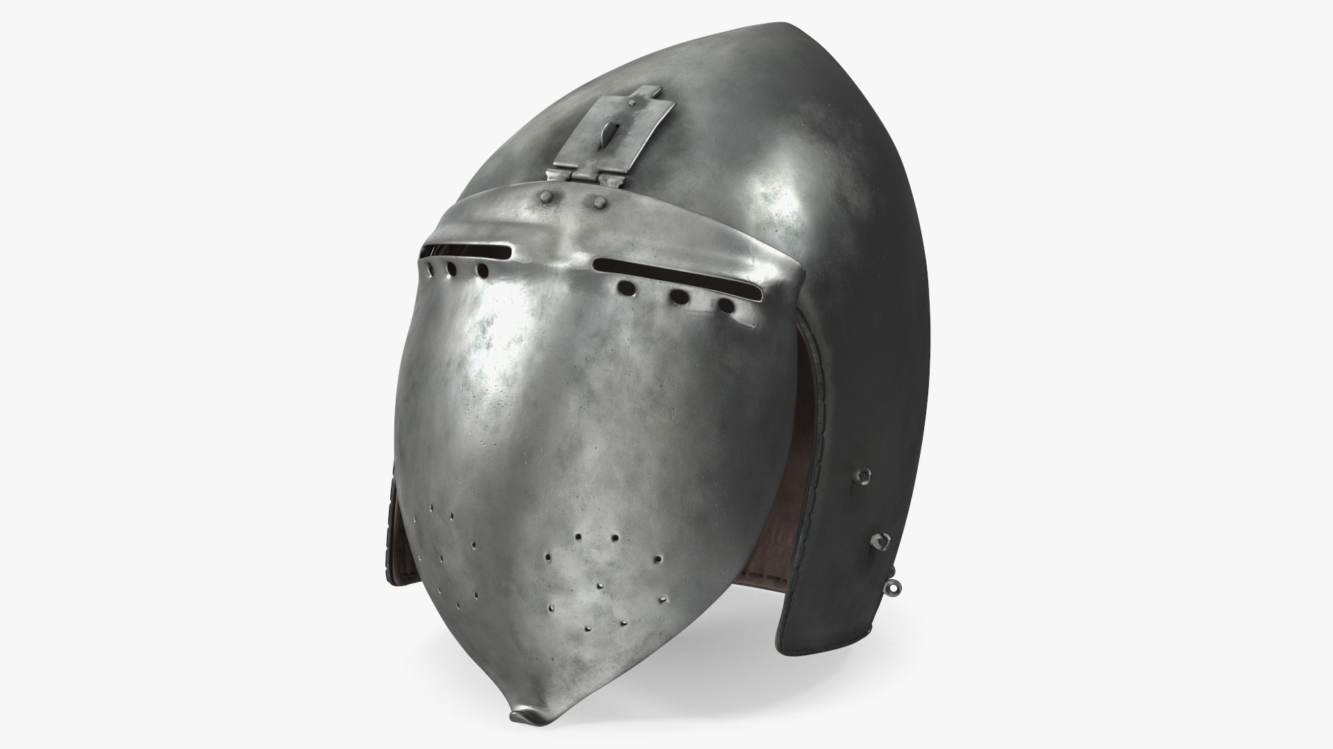 Klappvisier Bascinet Helmet 3D Model 3D model preview