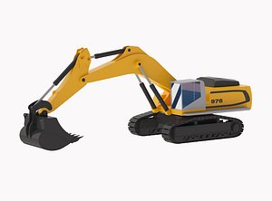 Excavator Mining R976 3D model