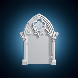 Ghost Chapel Gothic Frame 3D Print Model