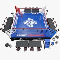 BOXING ARENA Game Ready Asset Pack Volume 1