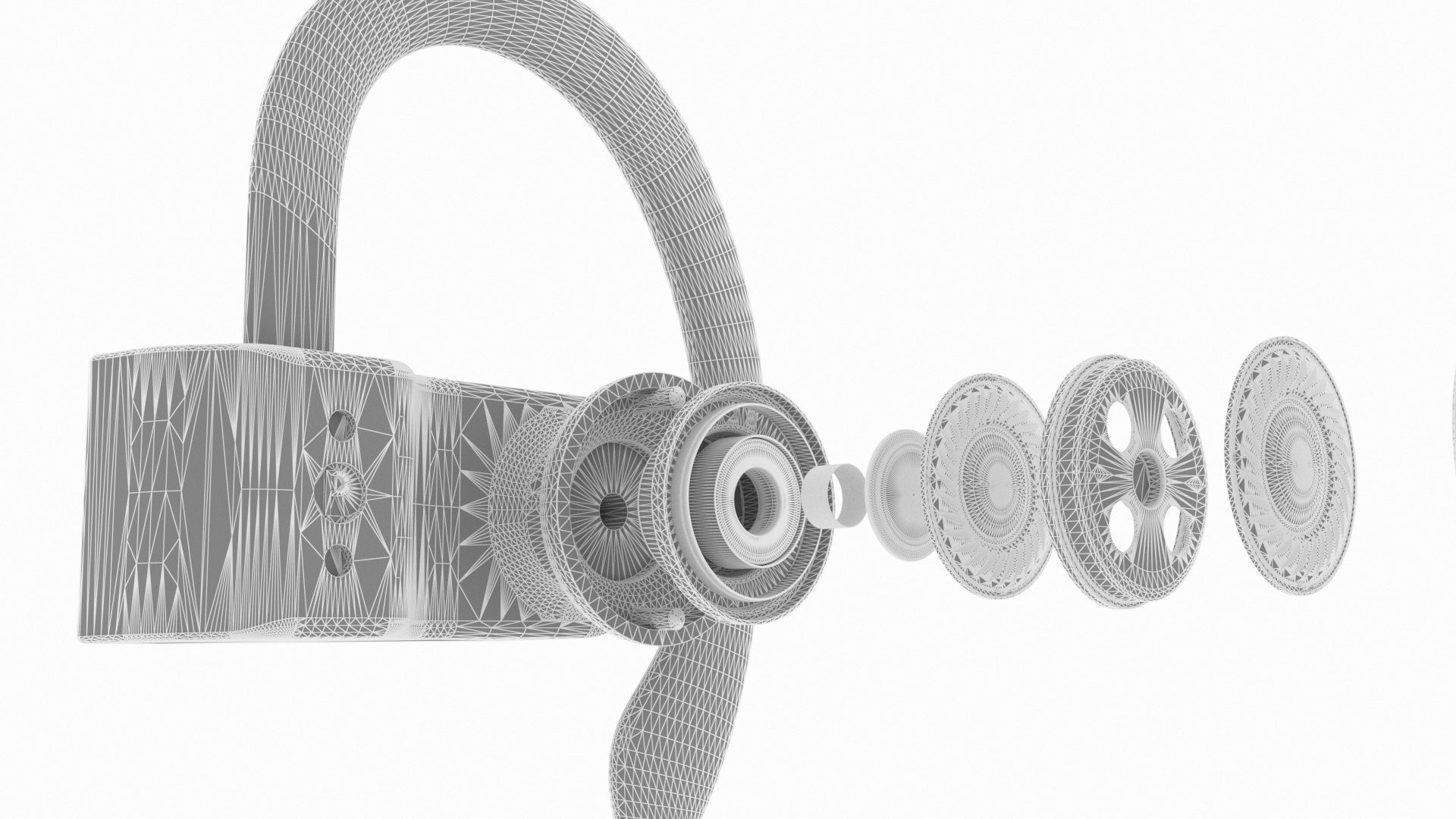 Headset Structure 3 3D Model - TurboSquid 2397835