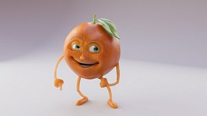 3D model Orange Fruit 3D Character
