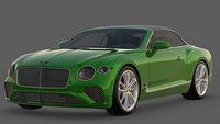 2019 Bentley Continental GT Convertible 3D Model  British Luxury Meets Open-Air Grand Touring