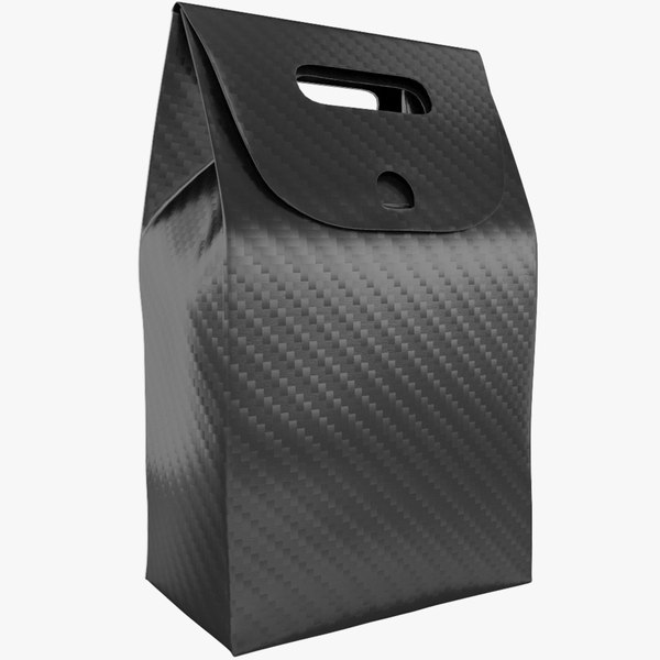3D cardboard packaging black pack
