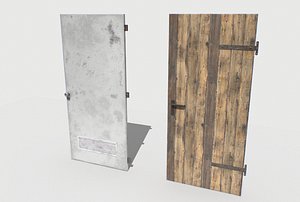 3D model basement doors
