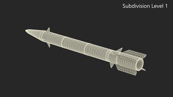 modelo 3d Misil balístico táctico tierra-tierra - TurboSquid 2302374