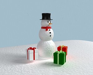 snowman 3d model