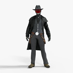 Gunslinger Ghost - Call Of Duty Modern Warfare Low-poly 3D model