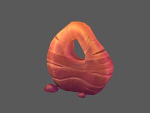 3D model desert rock
