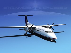 3d dhc-8 q300
