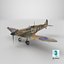 3D Supermarine Spitfire MkI SC