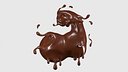 Chocolate Liquid Splash 015