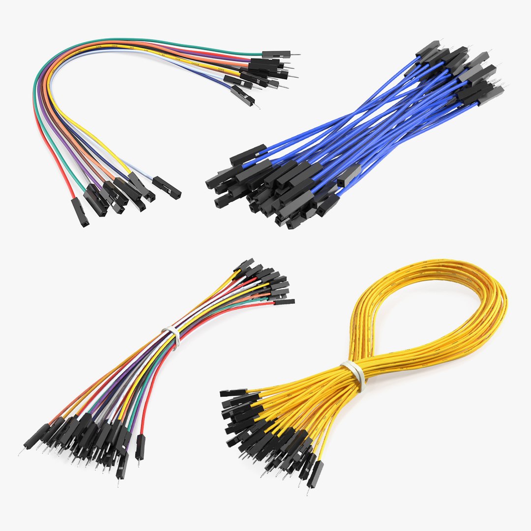 Jumper Wires Collection 2 3D model preview