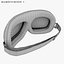 Motorcycles Helmet Ruby white-black & Goggles