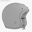 Motorcycles Helmet Ruby white-black & Goggles