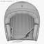 Motorcycles Helmet Ruby white-black & Goggles