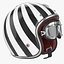 Motorcycles Helmet Ruby white-black & Goggles