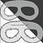Motorcycles Helmet Ruby white-black & Goggles
