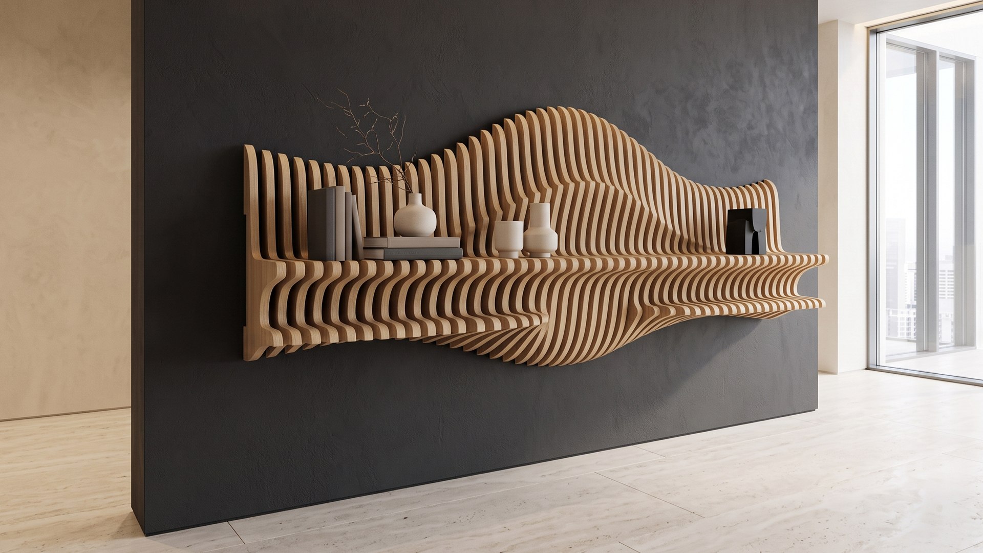 Parametric Wavy Wooden Bookshelf  CNC files for cutting Para 030 3D model https://p.turbosquid.com/ts-thumb/Fx/Z6zE9l/JR/11/jpg/1787666606/1920x1080/fit_q87/1da1cc5a95ff0f09a0295a2ba3b1a171f3263cde/11.jpg