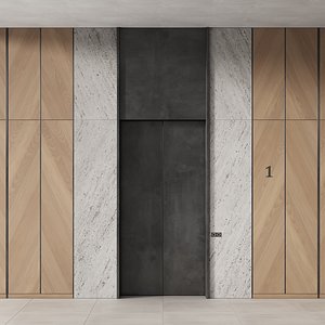 584 elevator lobby design 04 lift door and wall panels CORONA 2024