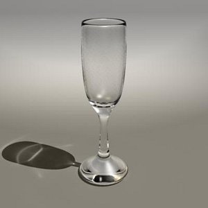 champagne flute 3d model