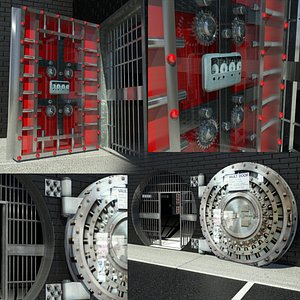 3ds max bank vault door