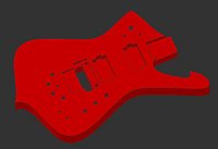 Iceman Guitar Body for CNC Modified