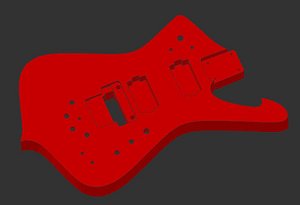 Iceman Guitar Body for CNC Modified