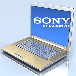 notebook sony vaio vgn-cr41zr 3d c4d