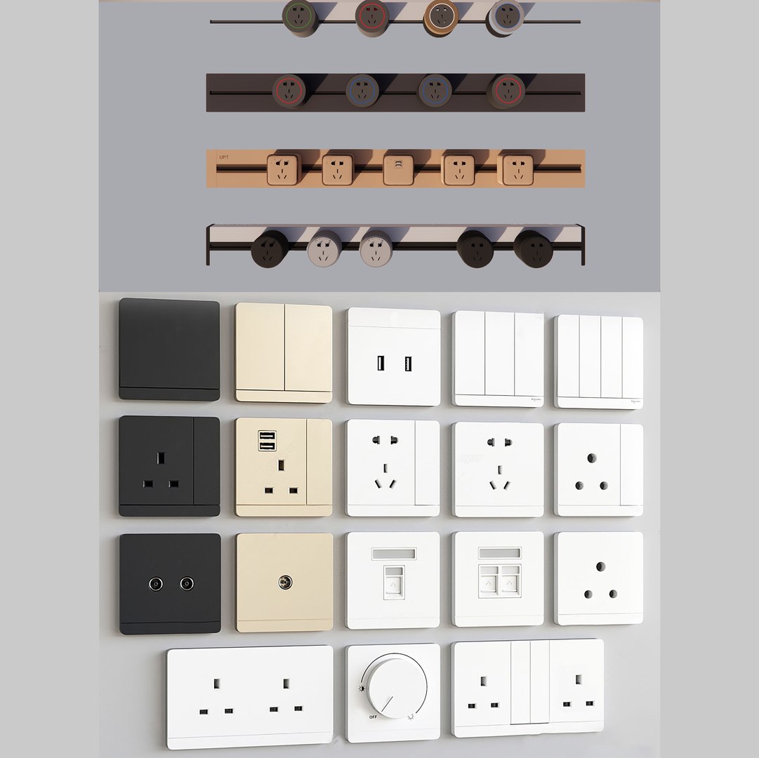 Switch And Outlet Collection-A9 Model - TurboSquid 2382341