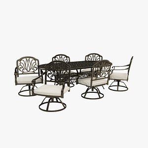 3d artie dining set model