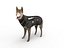chien de berger allemand de police truqué
