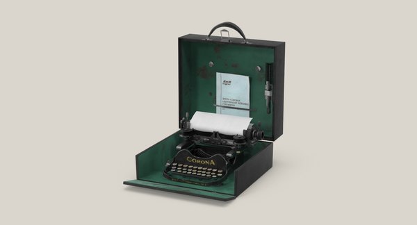 Modello 3D Macchina da scrivere portatile vintage Corona - TurboSquid  1078434