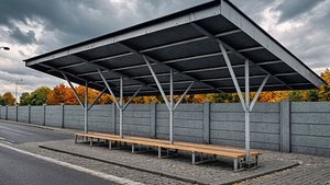 3D model Halte Stage 01