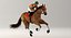 animations jockey 3D model