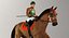 animations jockey 3D model