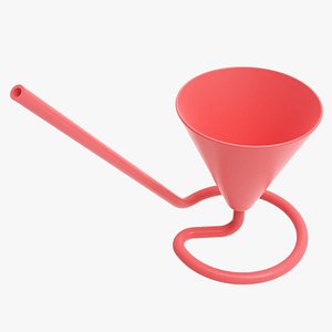 3D Mocktail Glass with Inbuilt Straw