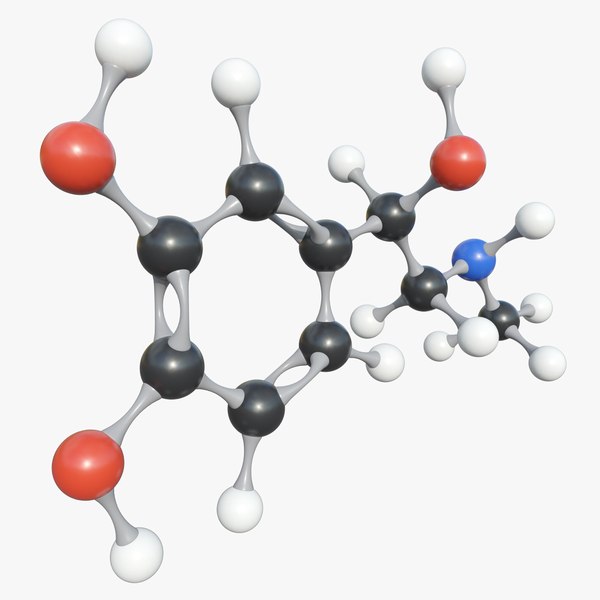 Epinephrine Molecule With PBR 4K 8K 3D model