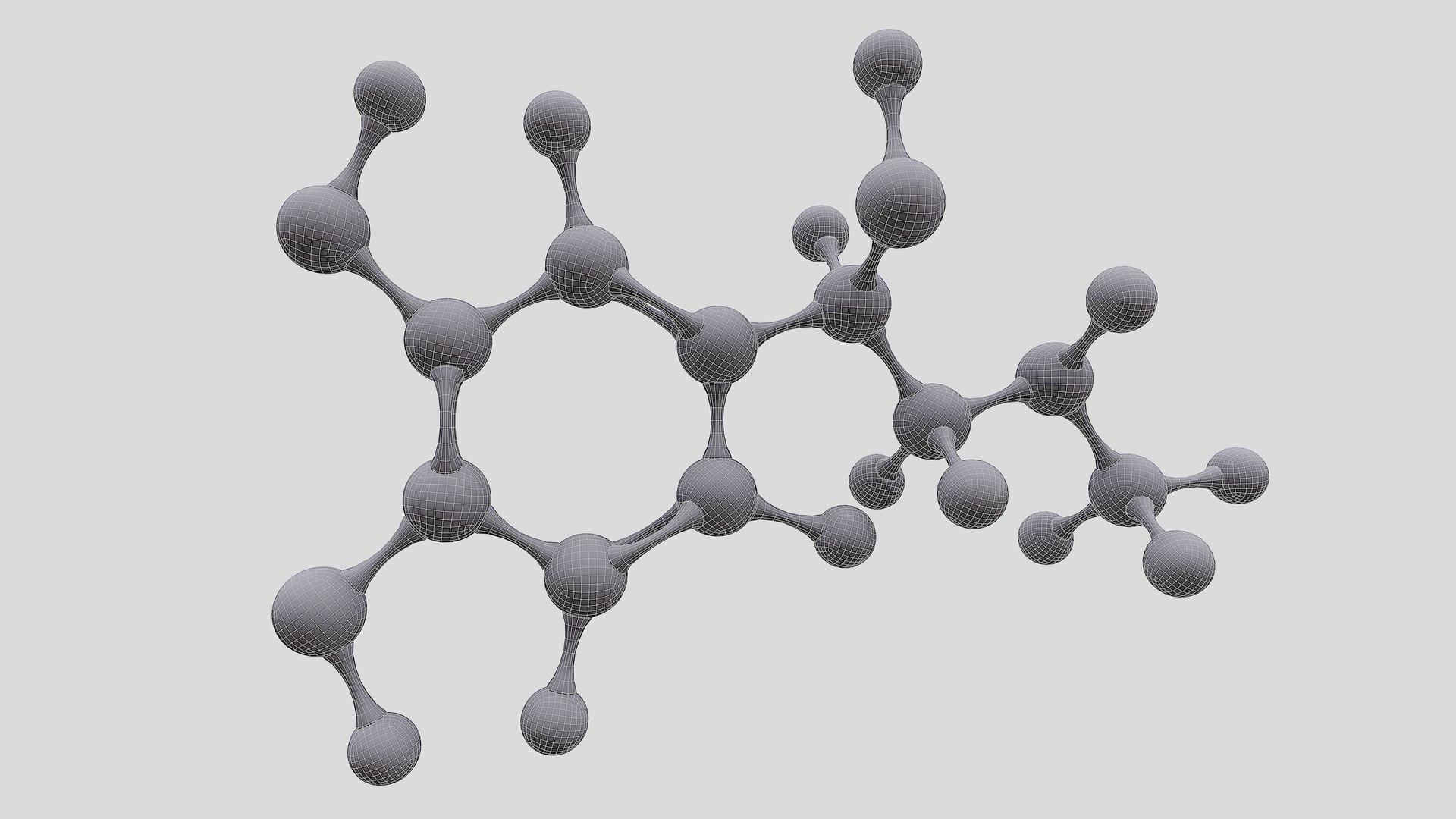 Epinephrine Molecule With PBR 4K 8K 3D Model - TurboSquid 1943424
