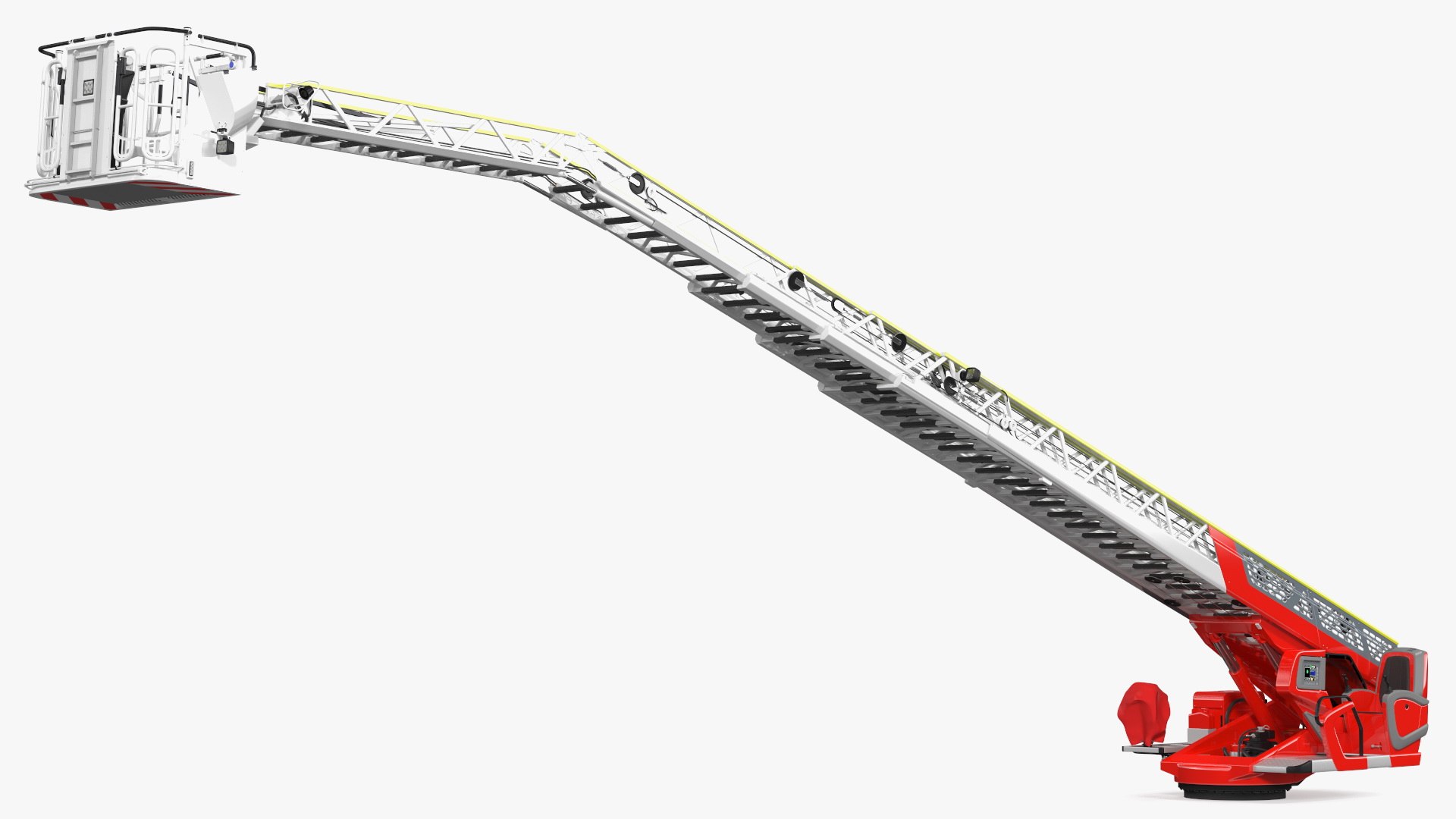 Turntable Ladder Rigged 3D model preview
