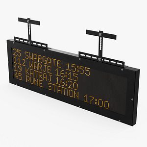 Urban Bus Stop LED Display Board with Mounting Brackets