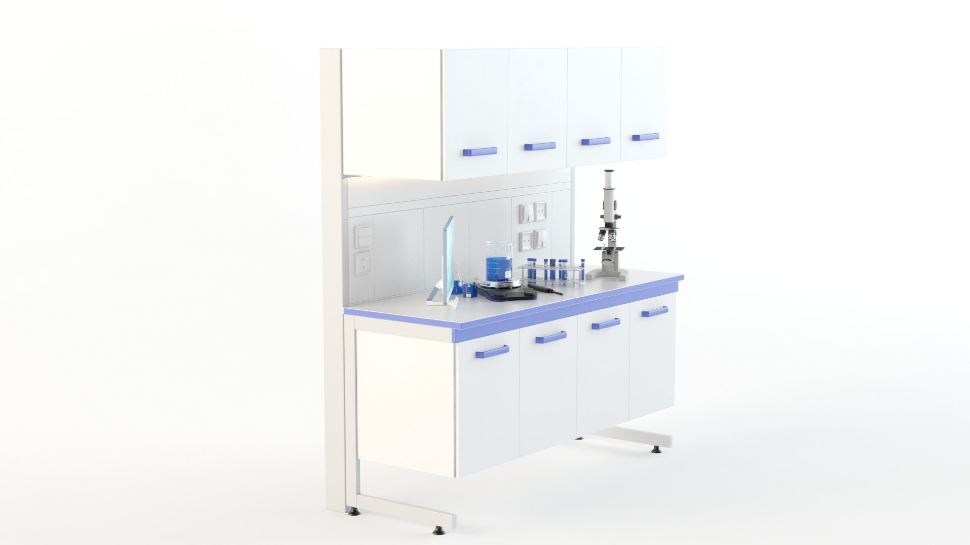 Laboratory Table 3D Model - TurboSquid 1509765