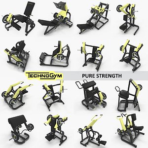 Pure Strength collection Technogym, full set 16 gym items