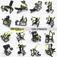 Pure Strength collection Technogym, full set 16 gym items