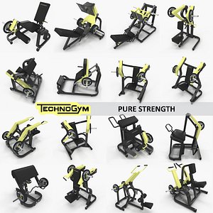 Pure Strength collection Technogym, full set 16 gym items