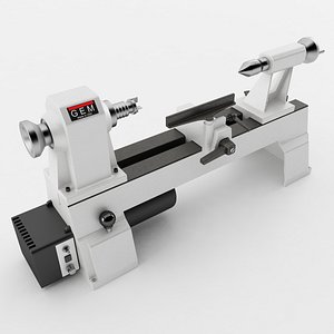 3D variable speed mini lathe model