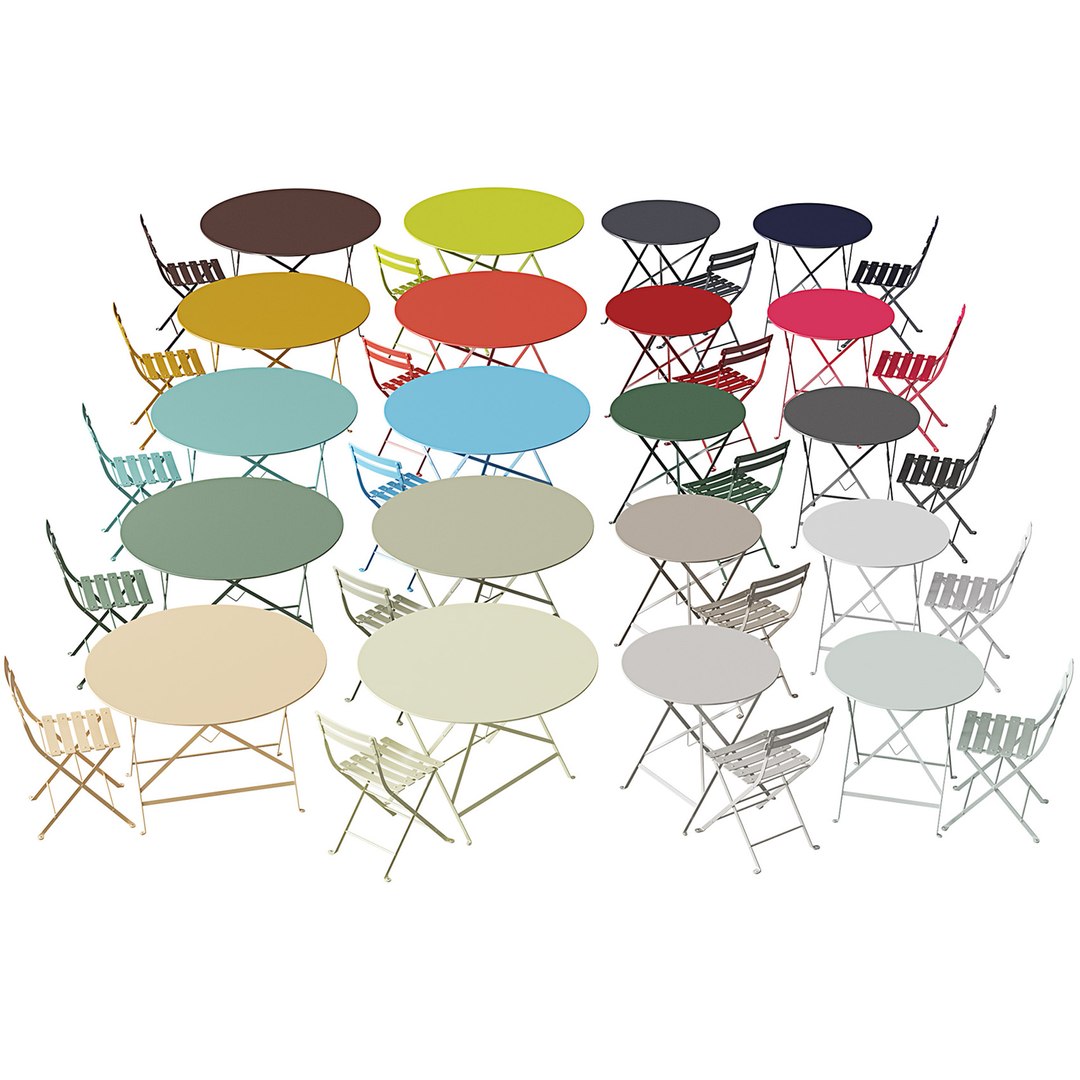Fermob Bistro Set 1 3D TurboSquid 1729575